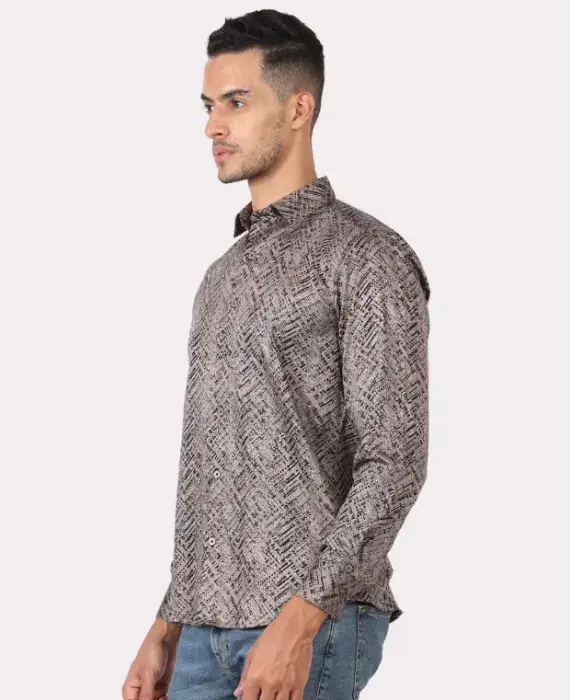 Monogram Geometric Print Shirt